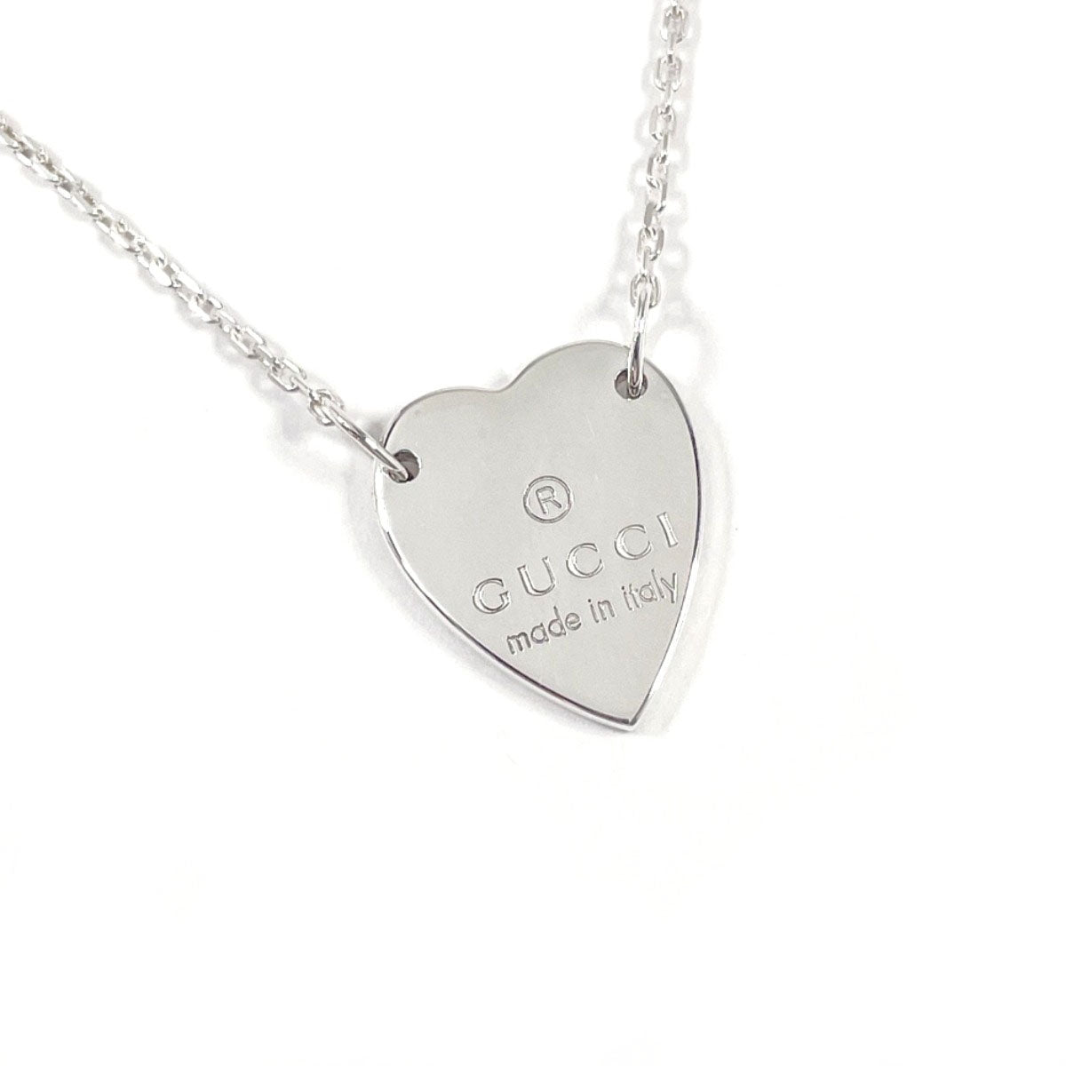 GUCCI Necklace 223512 J8400 8106 Silver925 Silver Trademark Heart