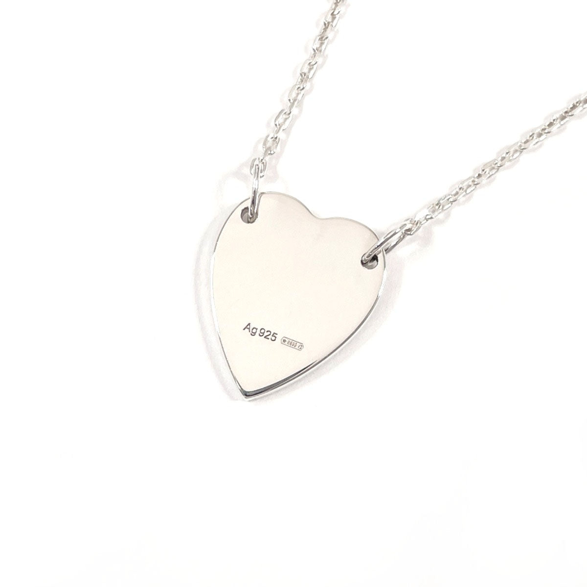 GUCCI Necklace 223512 J8400 8106 Silver925 Silver Trademark Heart