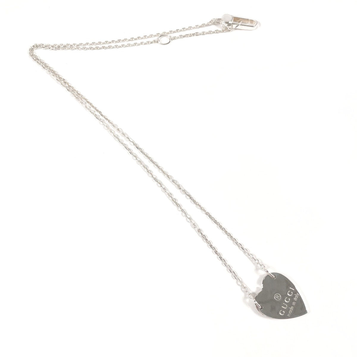 GUCCI Necklace 223512 J8400 8106 Silver925 Silver Trademark Heart