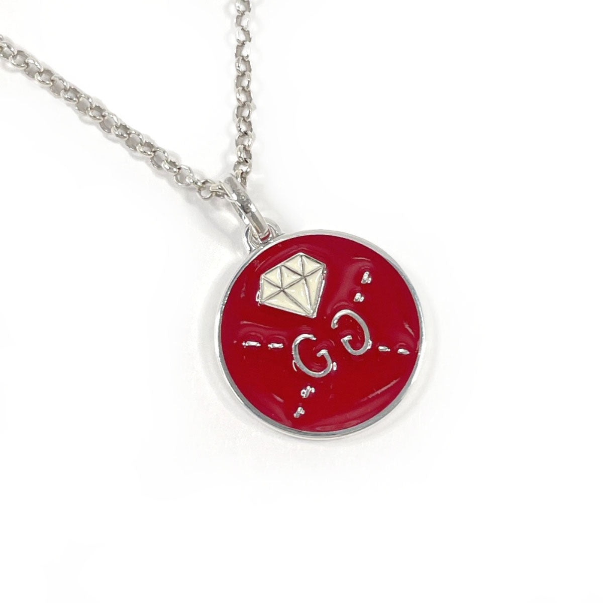GUCCI Necklace Silver925 Silver ghost diamond