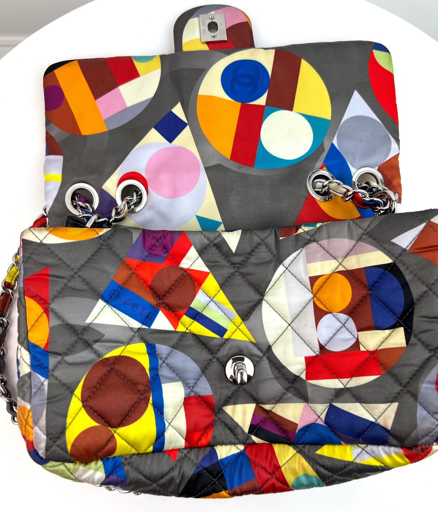 Chanel Nylon Printed Small Coco Color Flap Multicolor