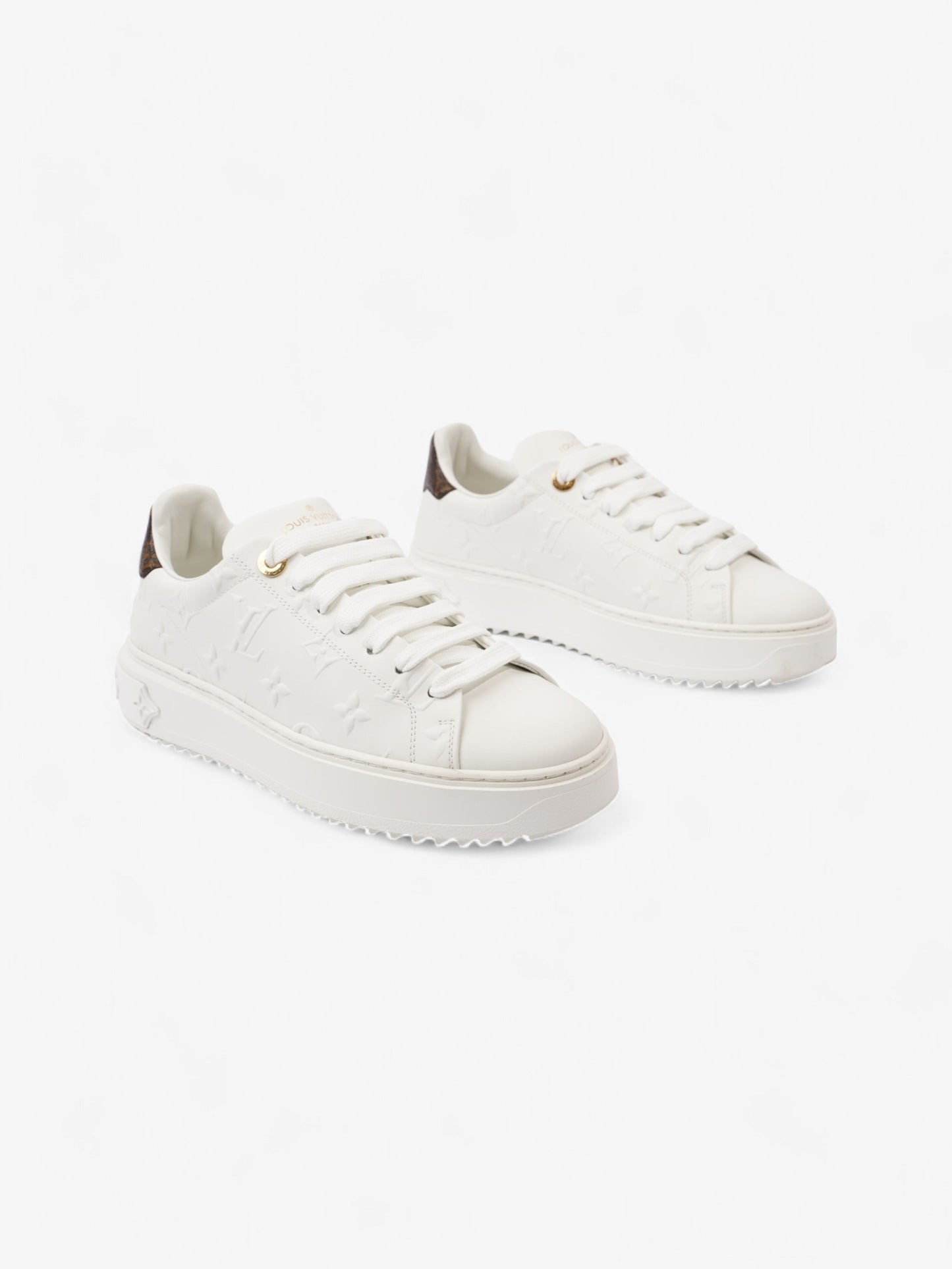 Louis Vuitton Time Out White / Monogram Leather EU 37 UK 4
