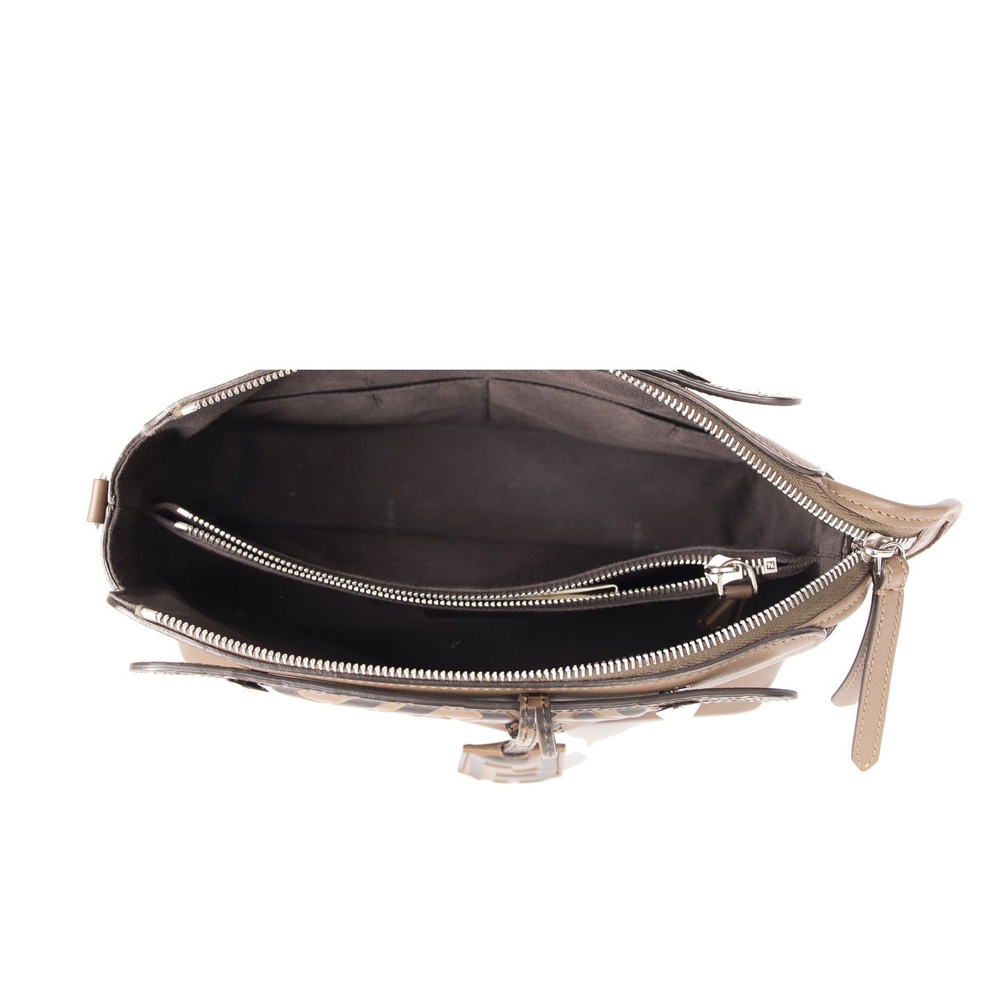 Fendi 2021 Medium By the Way Leather & Zucca Satchel