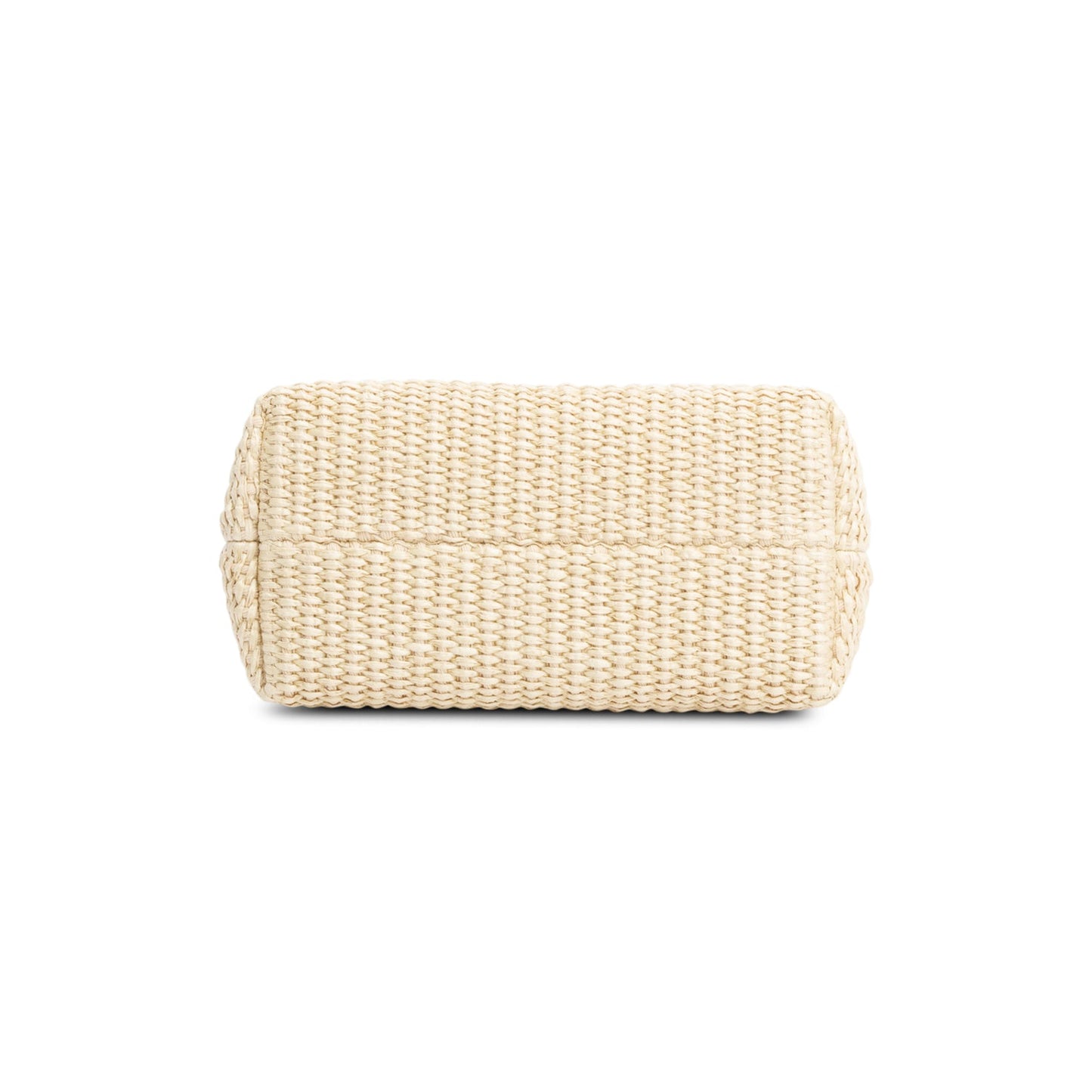 Fendi 2024 Neutral Raffia By the Way Mini Boston Bag