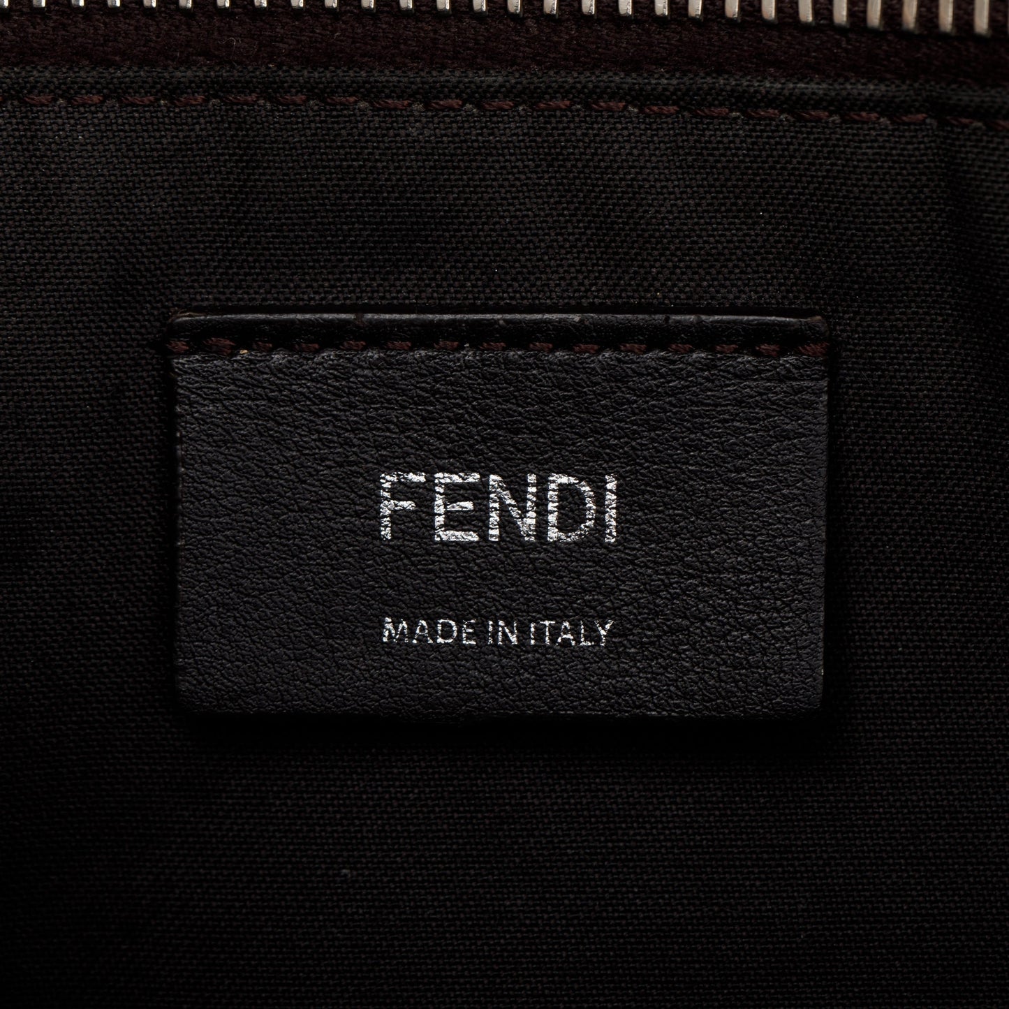 Fendi Beige Leather Python-Trimmed Medium By the Way Handle Bag with Box and Dustbag