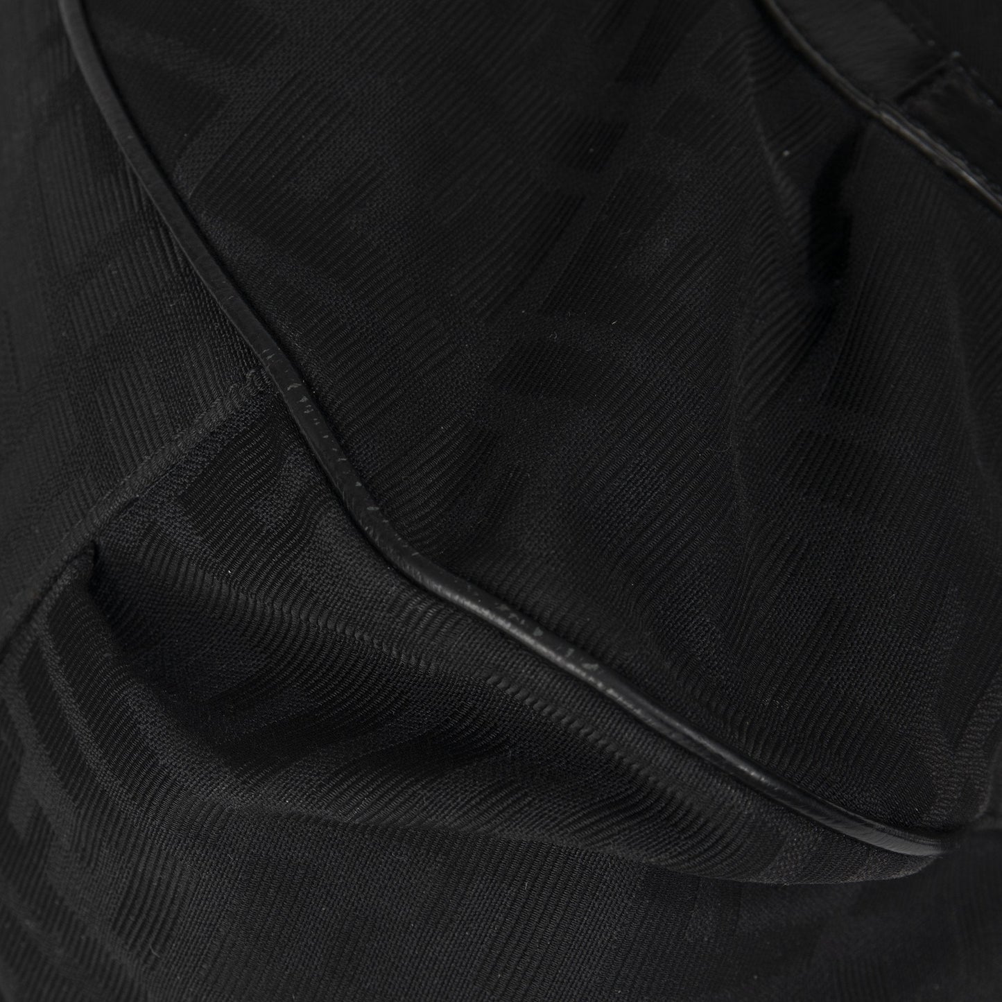 Fendi Black Zucca Large Chef  Shoulder Bag