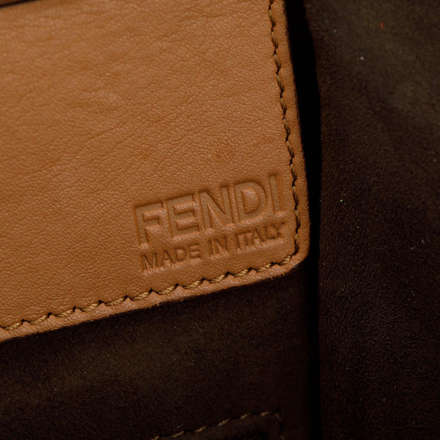 Fendi Brown Vitello Elite Leather Large 3Jours Tote
