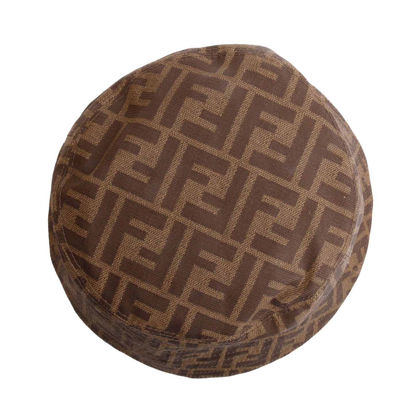 Fendi Brown Zucca FF Canvas Bucket Hat, Size S 58
