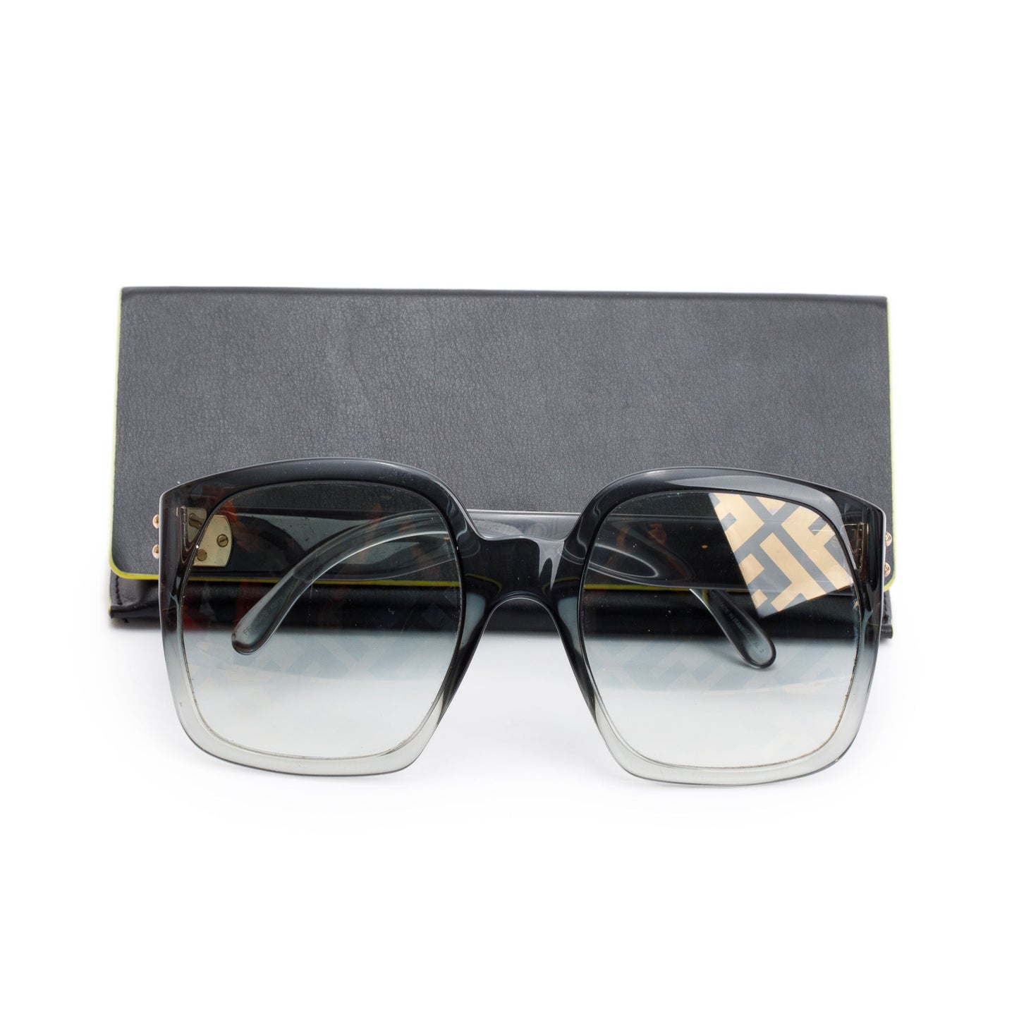 Fendi FF0404S Grey Ombre Acetate Fendi Roma Oversize Sunglasses