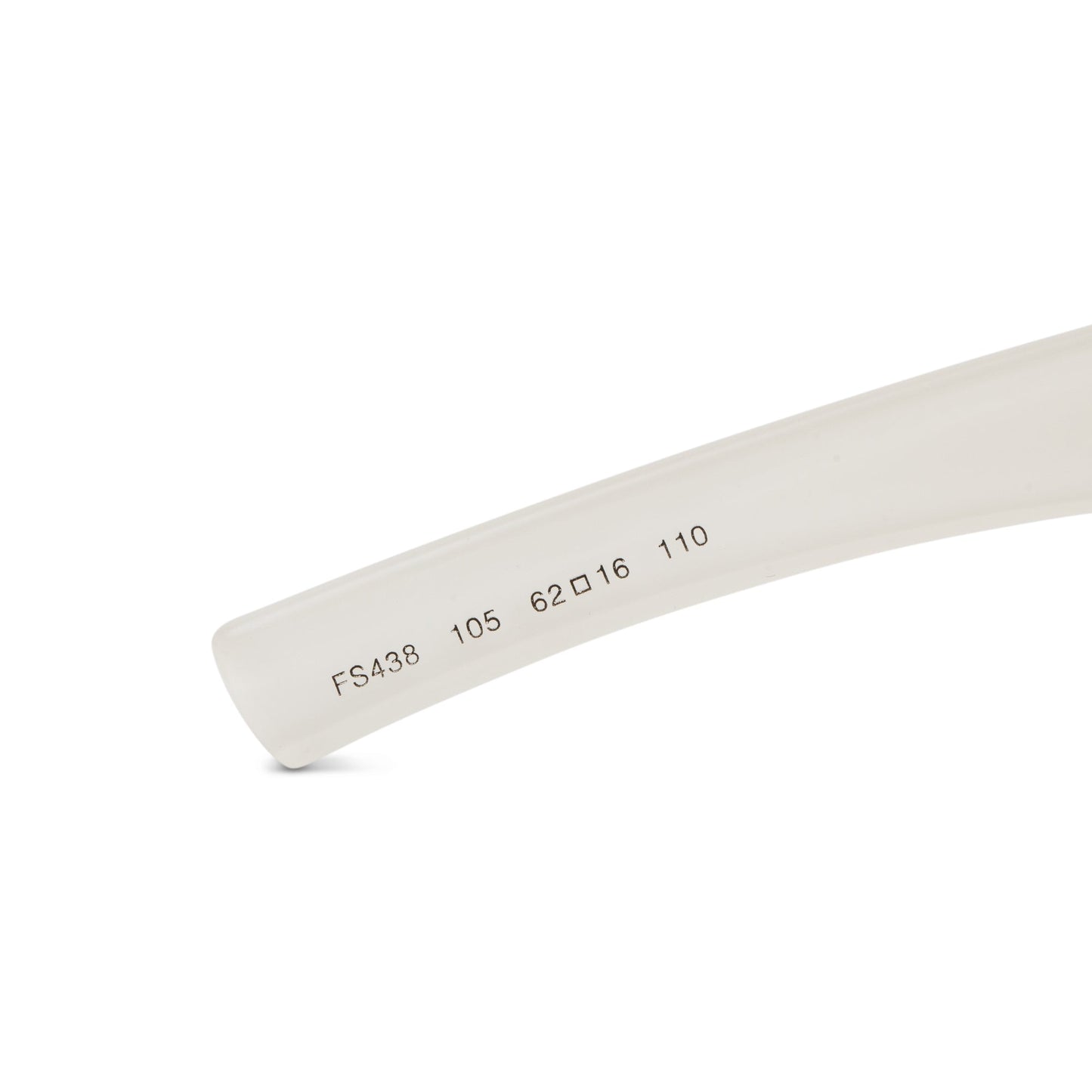 Fendi FS438 White Acetate Fendi Logo Shield Sunglasses