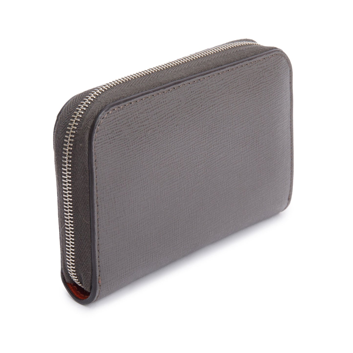 Fendi Grey & Multicolor Vitello Elite Leather Monster Eye Compact  Zipped Wallet