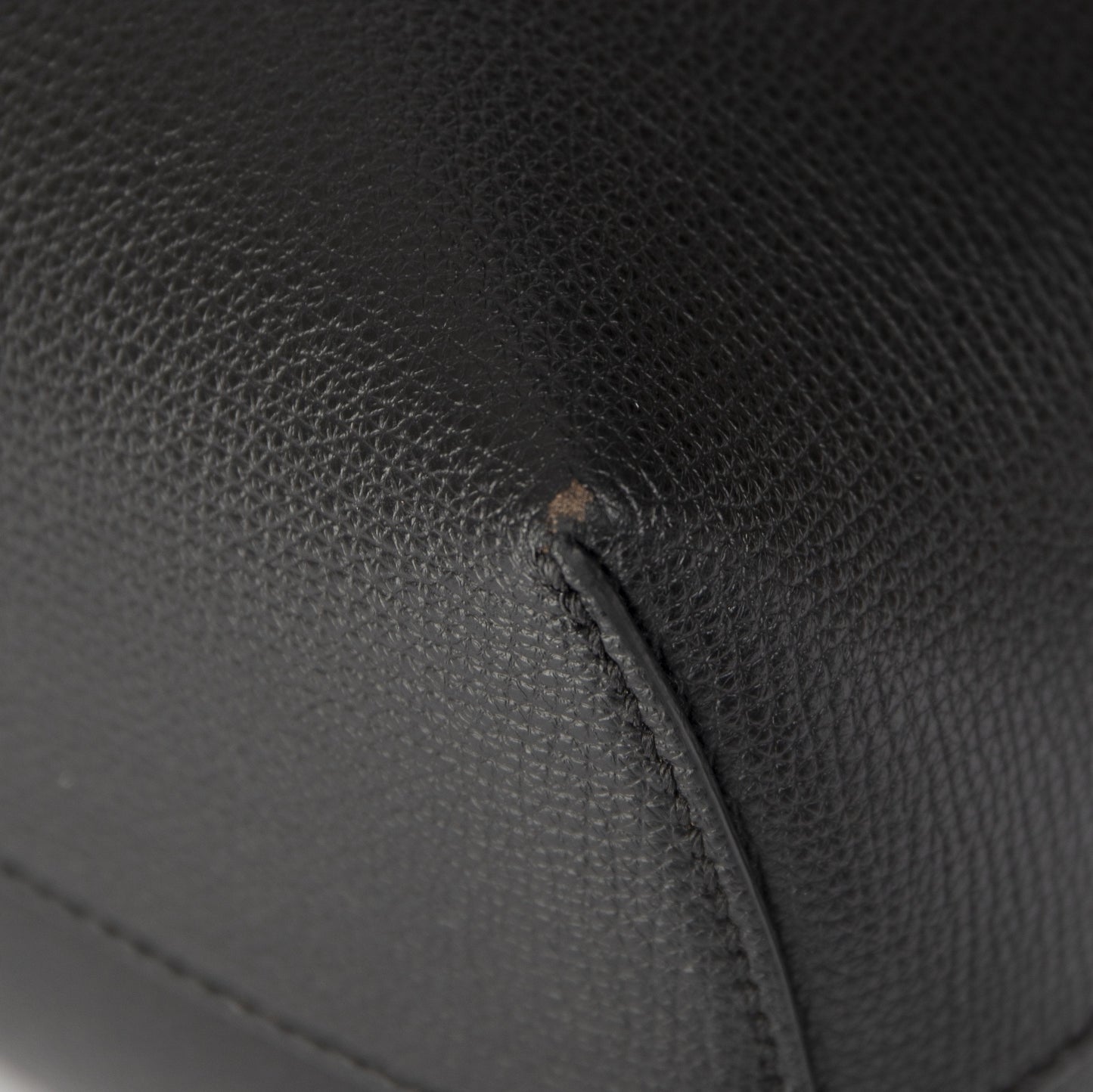 Fendi Leather Logo Shopping Tote