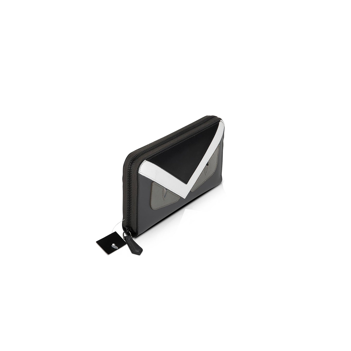Fendi Monster Motif Leather Continental Wallet