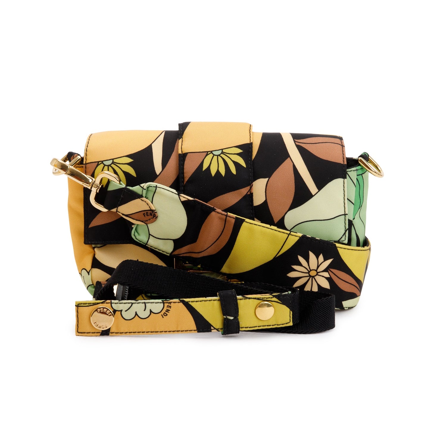 Fendi Multicolour Printed Nylon Baguette Belt Bag