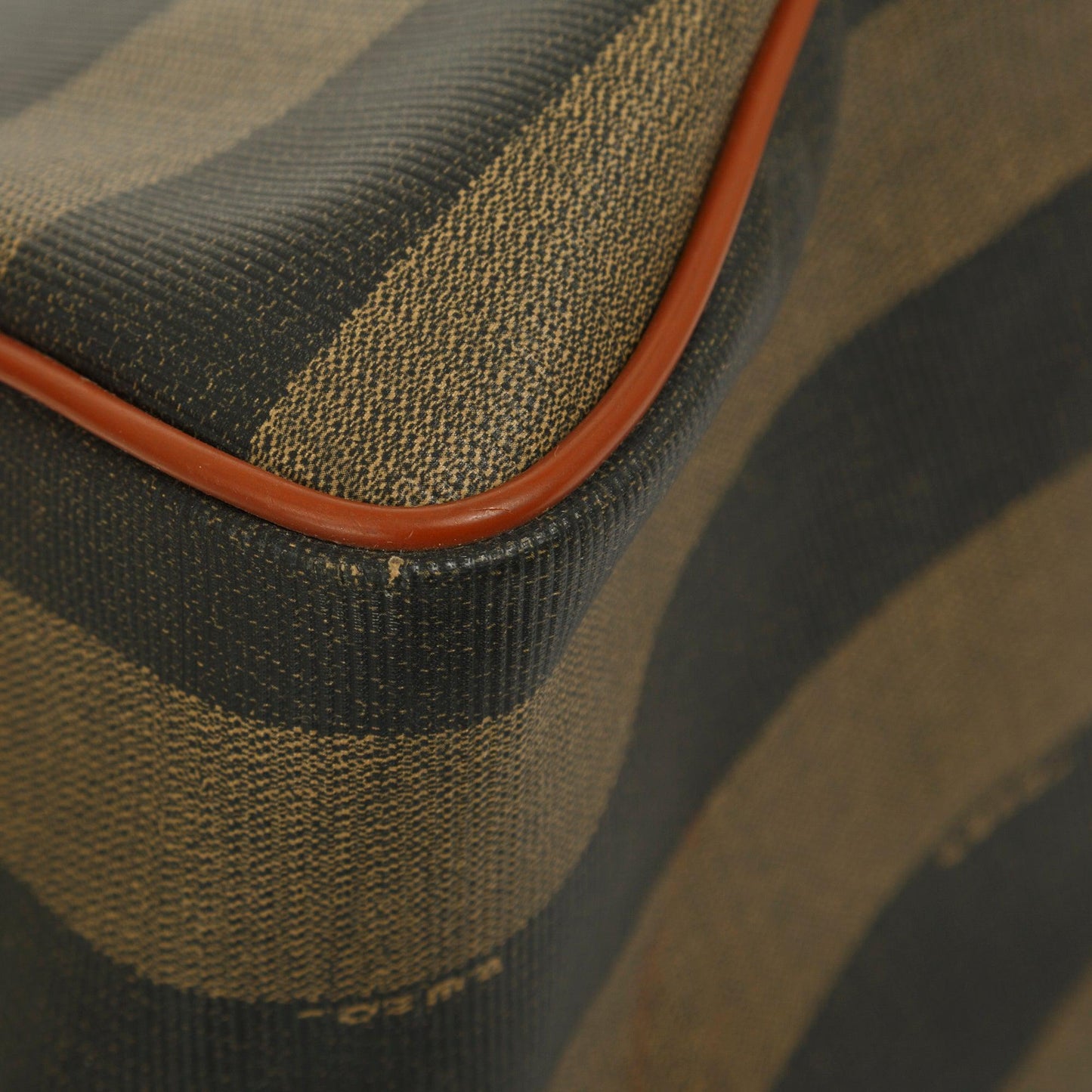 Fendi Pequin Stripe Boston Bag