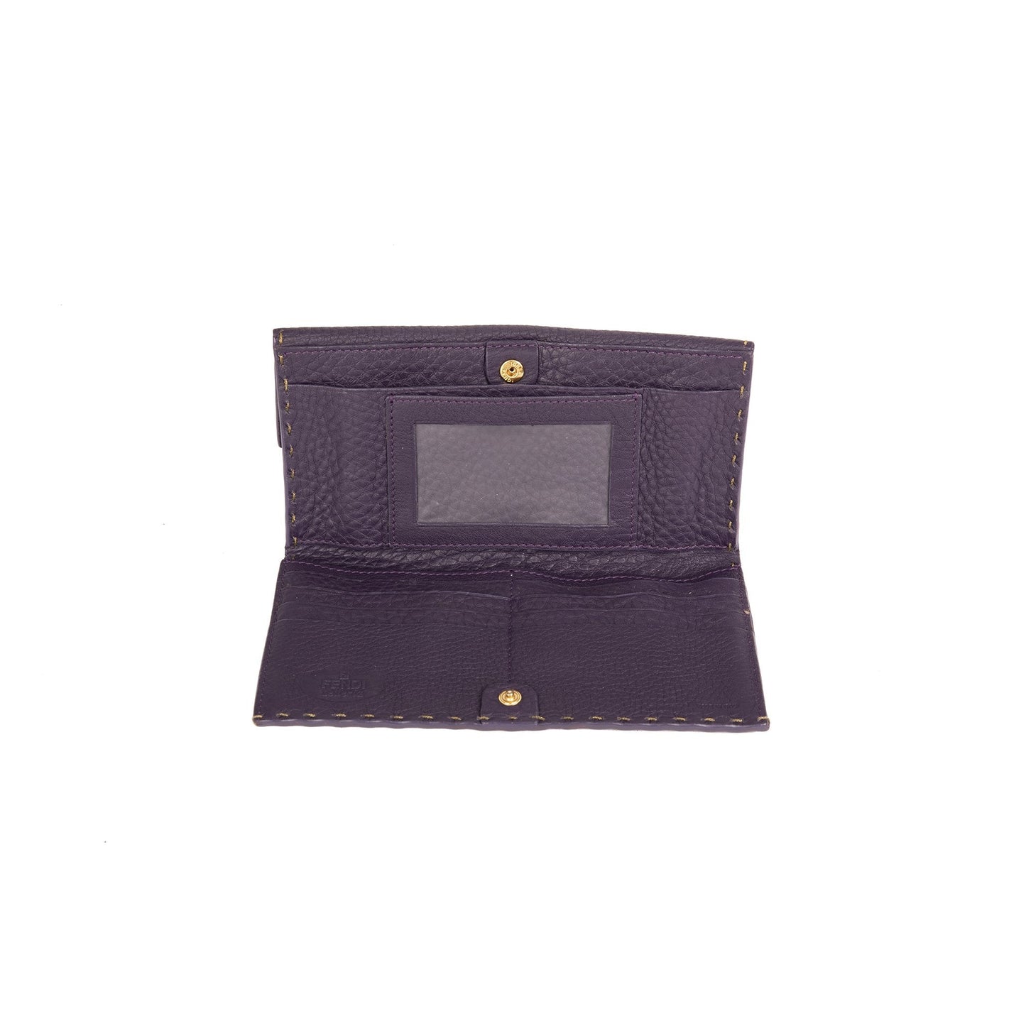 Fendi Selleria Continental Leather Wallet