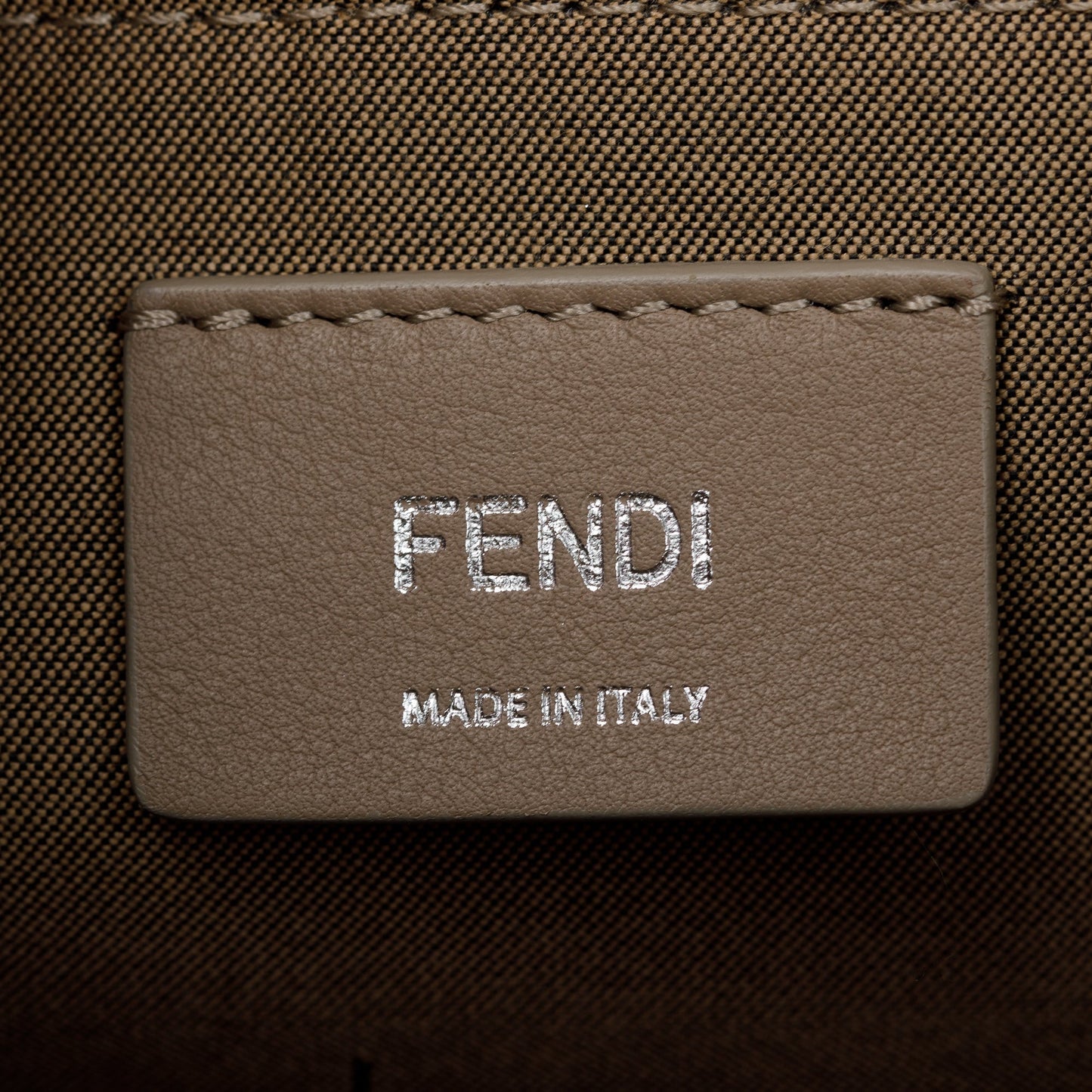 Fendi Taupe Calfskin Leather Large By the Way Handle Bag
