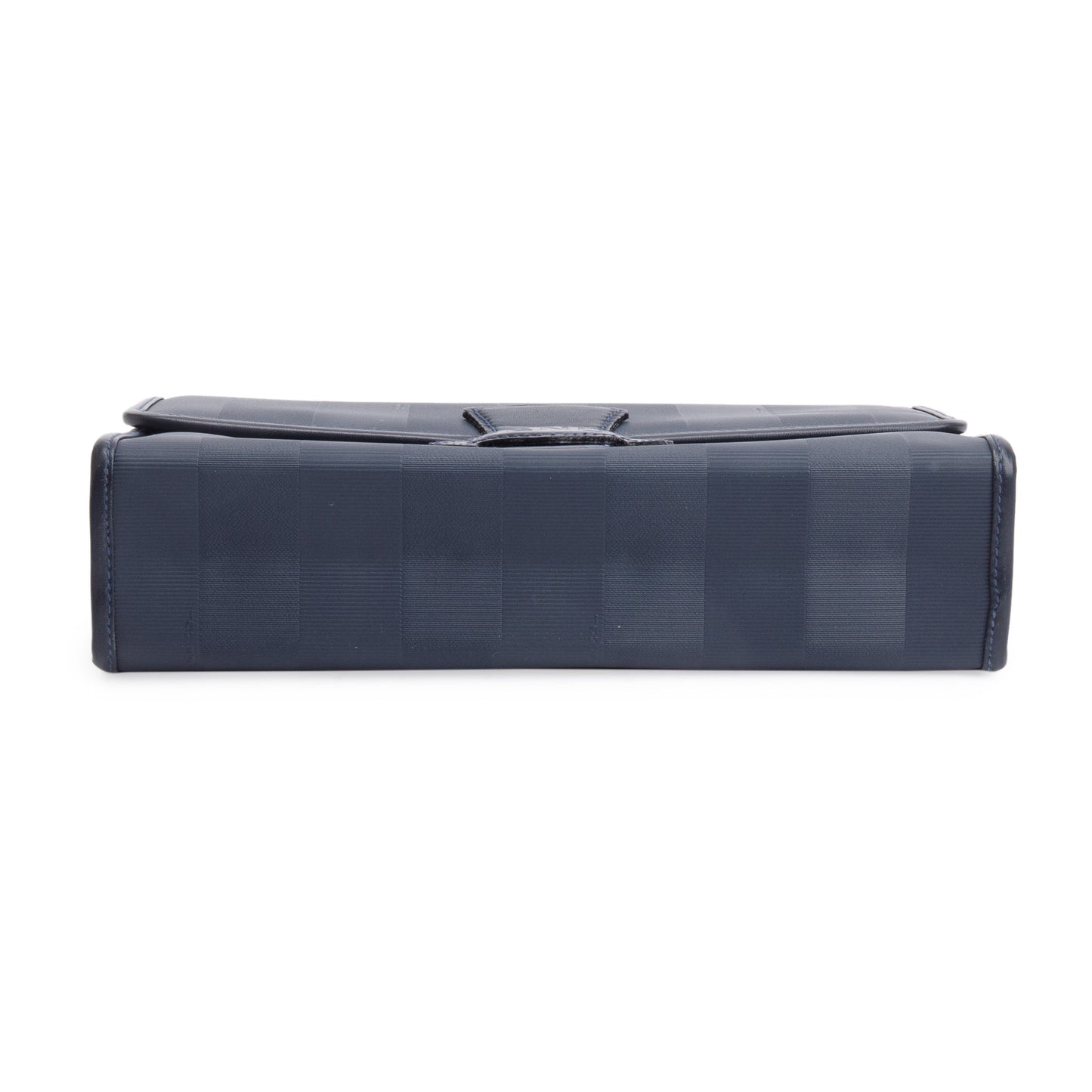 Fendi Vintage Navy Pequin Coated Canvas Crossbody Bag
