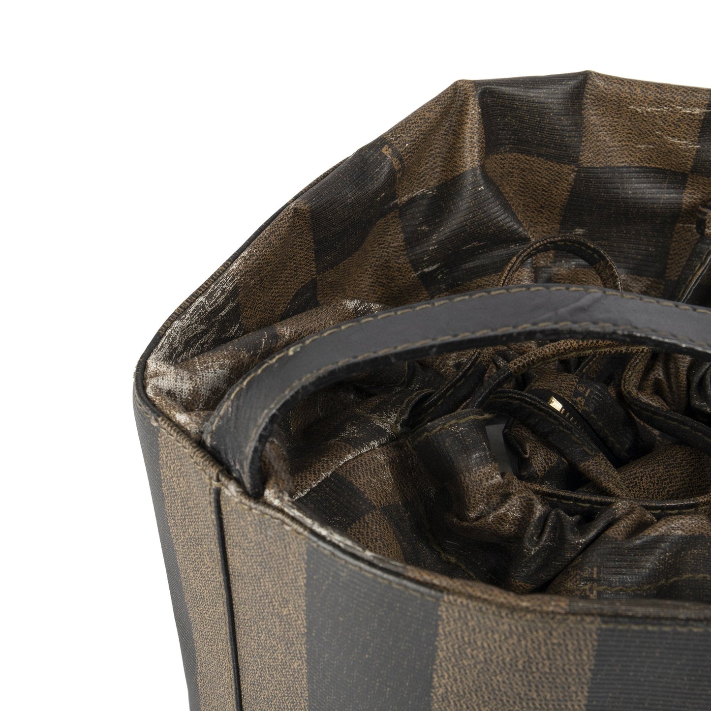 Fendi Vintage Pequin Bucket Bag