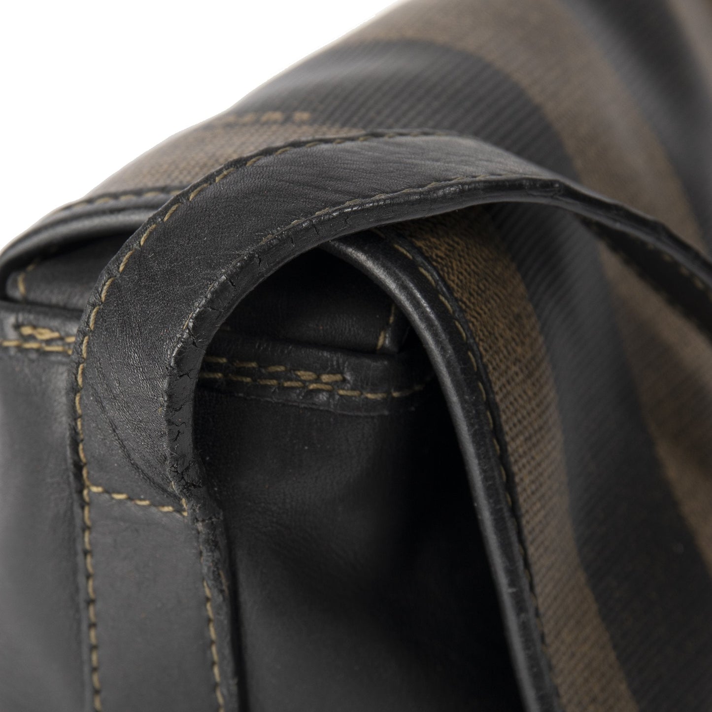 Fendi Vintage Pequin Crossbody Bag