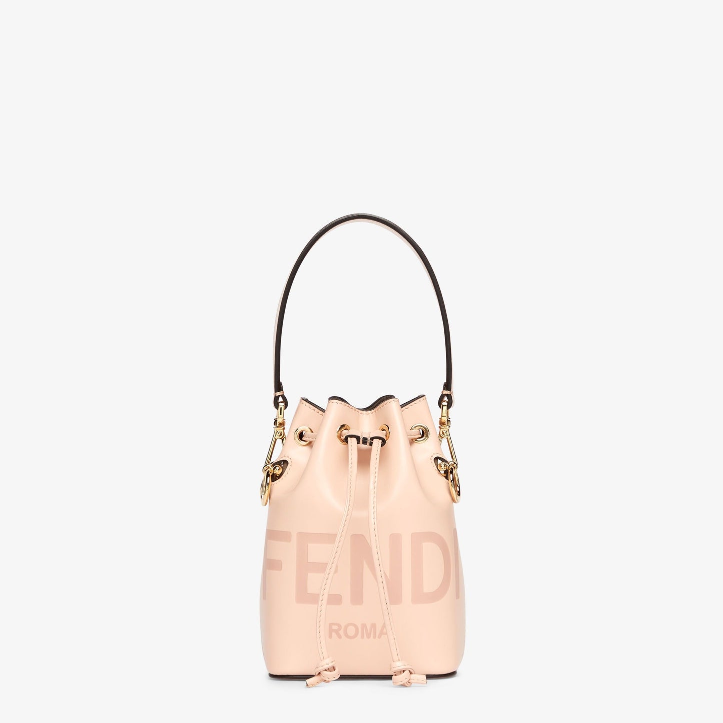 Fendi Mon Tresor Pale Pink Leather Mini Bucket Bag