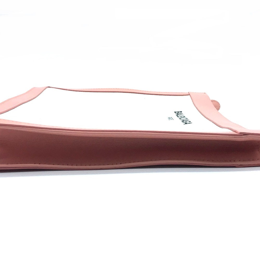 BALENCIAGA Clutch bag 410119 Canvas / leather Natural x pink Men's Women Classic unisex(Unisex)