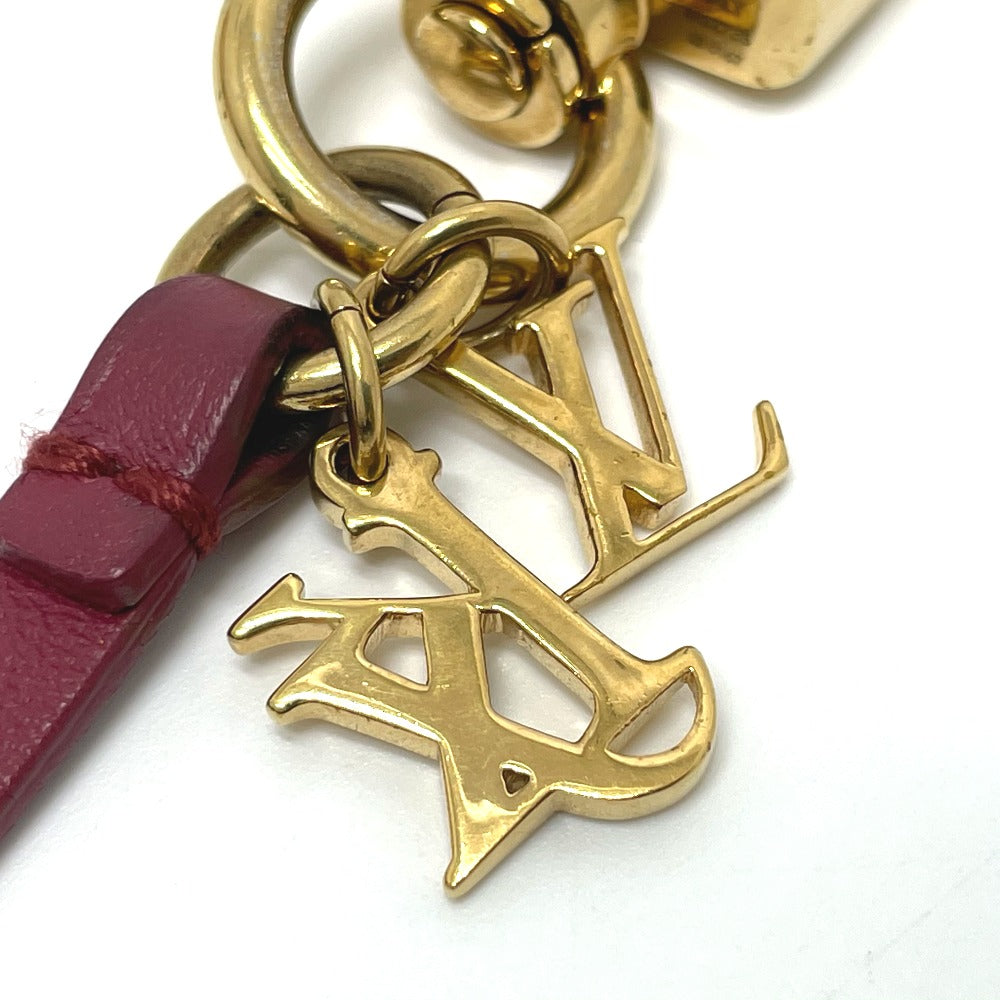 LOUIS VUITTON key ring M62735 leather Bordeaux LV Rabbit Jeff Koons