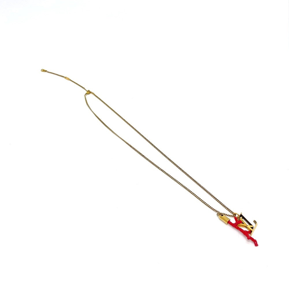 LOUIS VUITTON Necklace M68903 Gold Plated gold coral motif LV initial coral