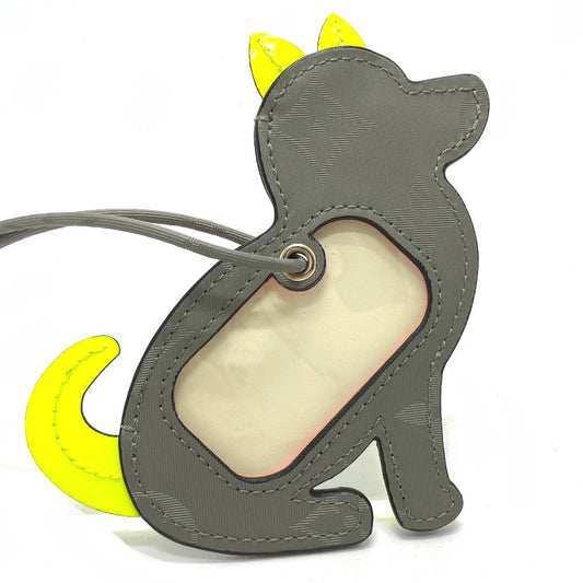 LOUIS VUITTON charm M63280 Monogram canvas gray Monogram titanium porto address dog Women