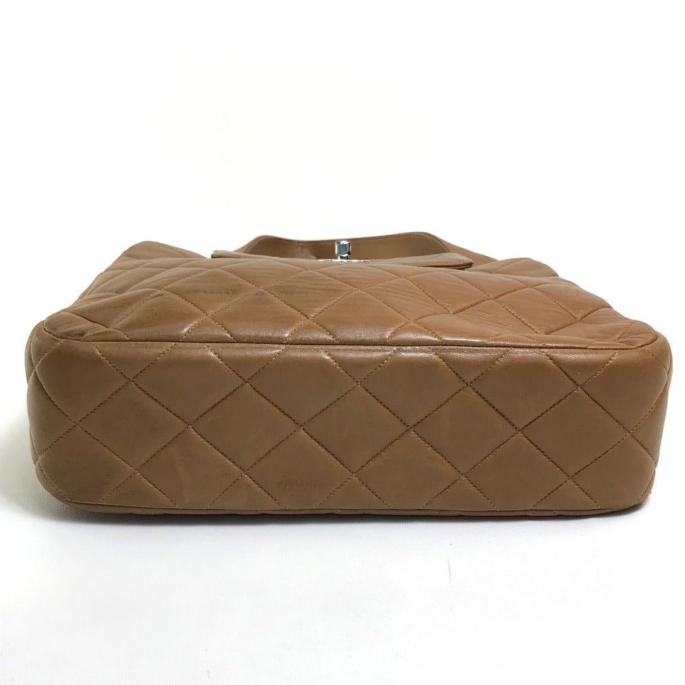 CHANEL Handbag lambskin Brown Matrasse CC COCO Mark