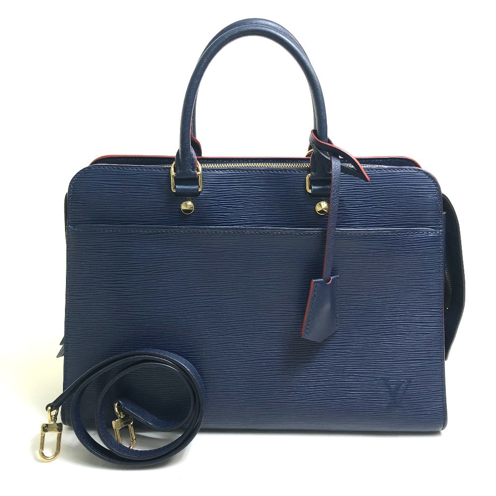 LOUIS VUITTON Handbag M54150 Epi Leather Navy x red Epi Vaneau GM Women