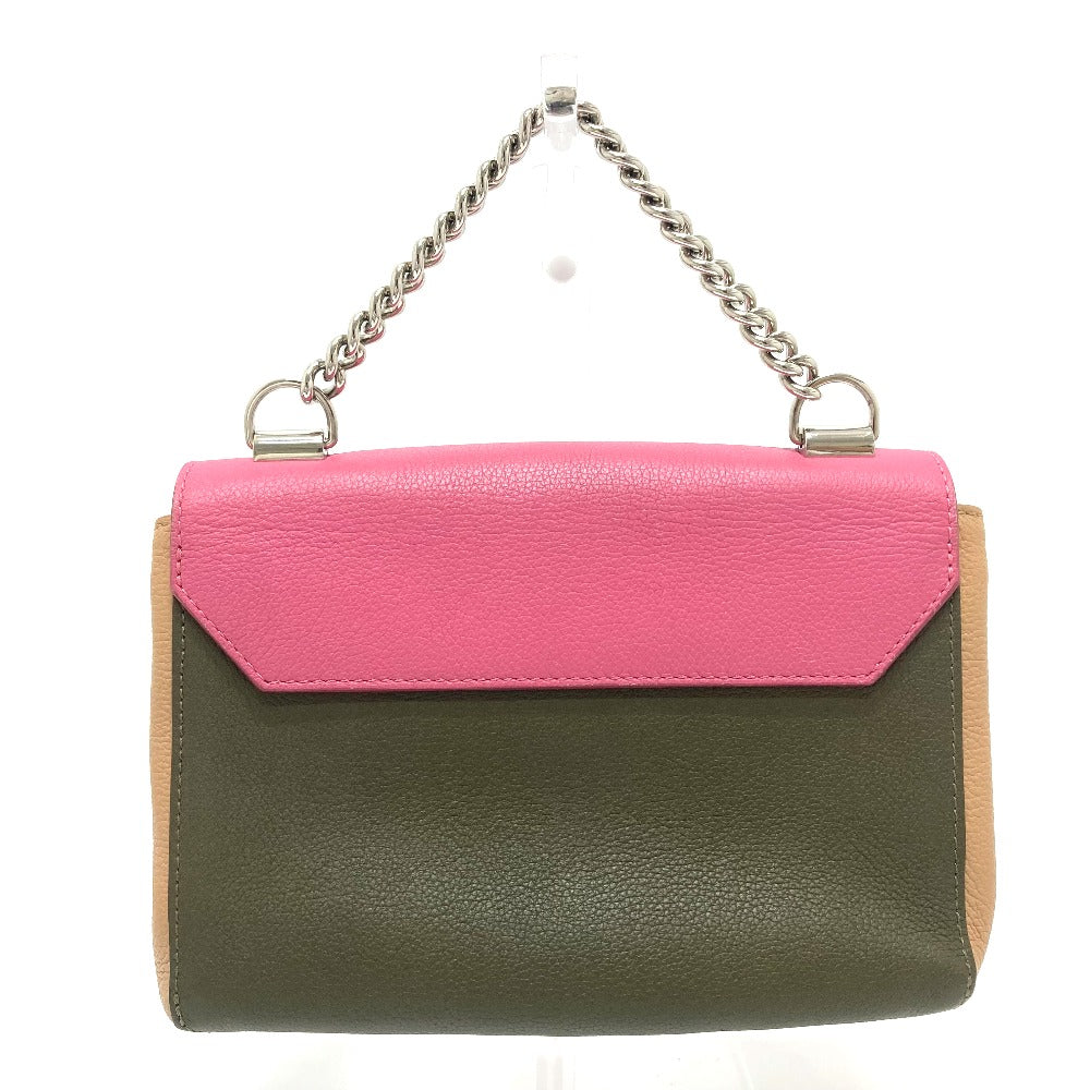 LOUIS VUITTON Shoulder Bag M54103 leather Pink x Khaki x Beige Tricolor Rock Me 2 BB Women