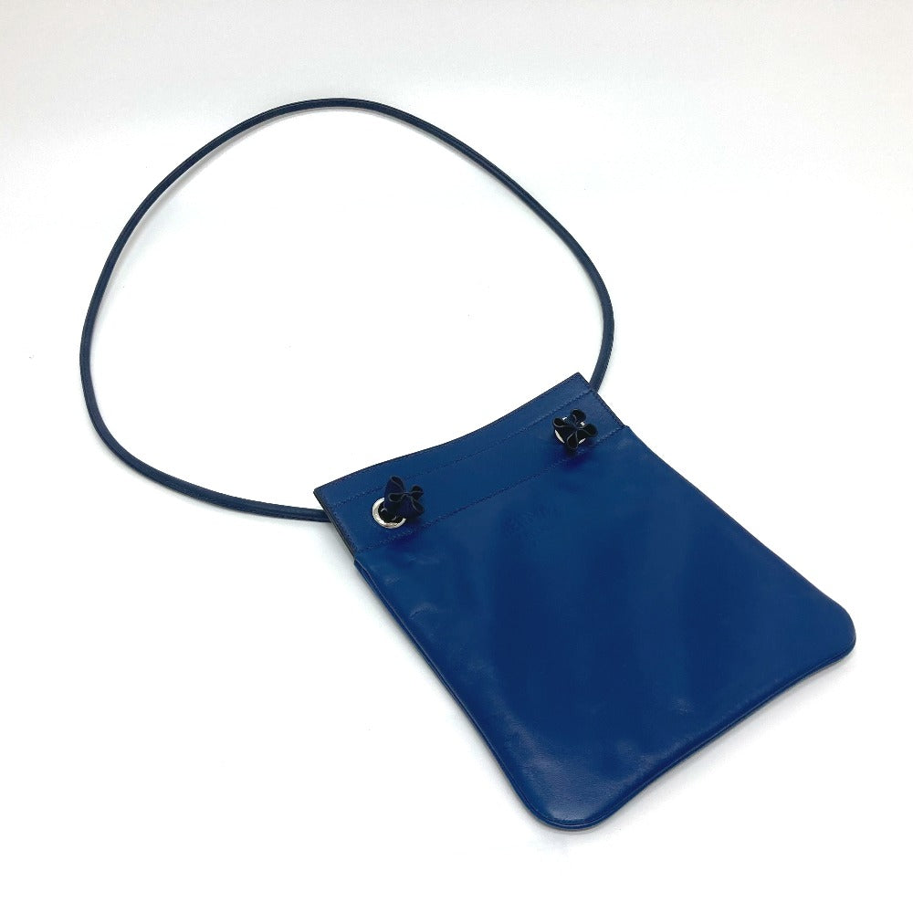 HERMES Shoulder Bag Swift blue leather Arine Mini