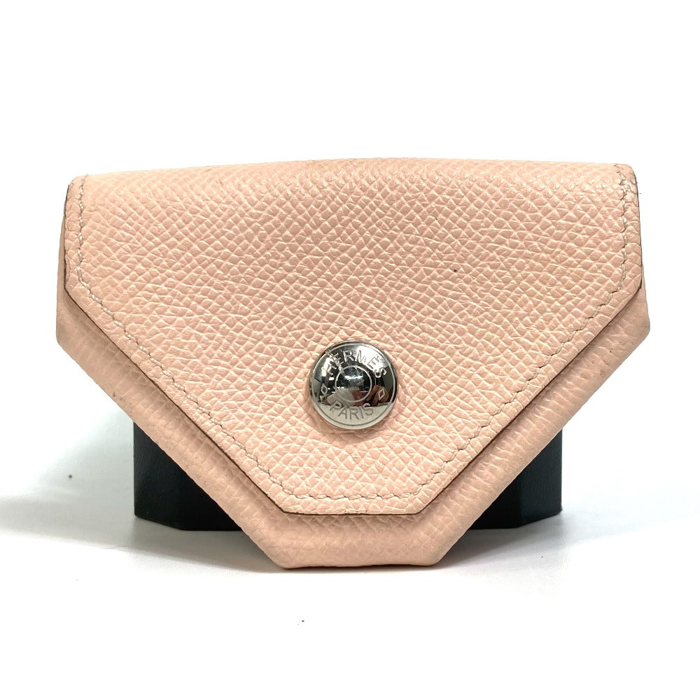 HERMES Coin case Epsom pink Revan Cattle Women