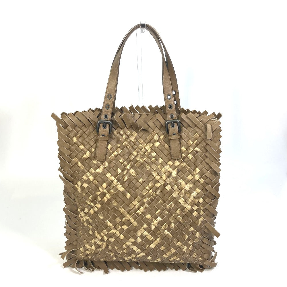 BOTTEGAVENETA Tote Bag 239898 leather beige INTRECCIATO mens