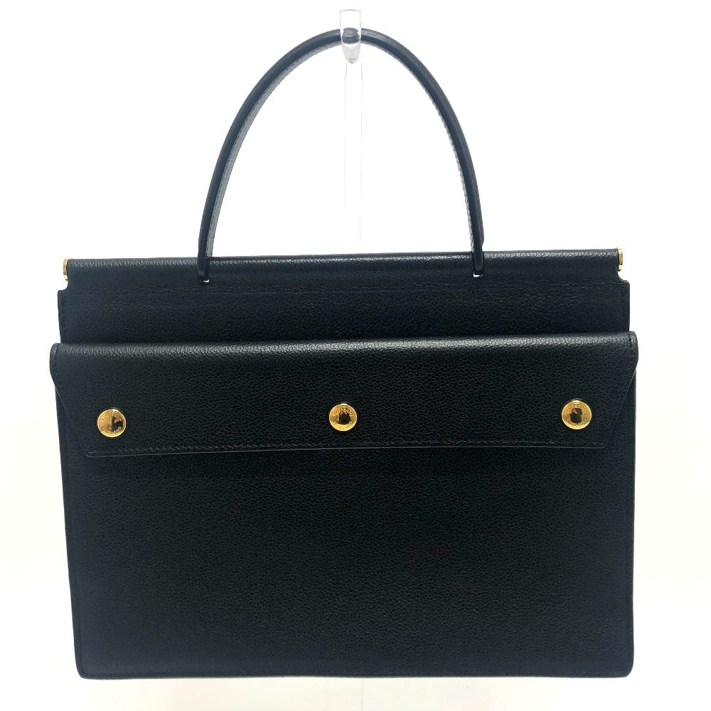 BURBERRY Handbag leather black Square type Handbag unisex(Unisex)