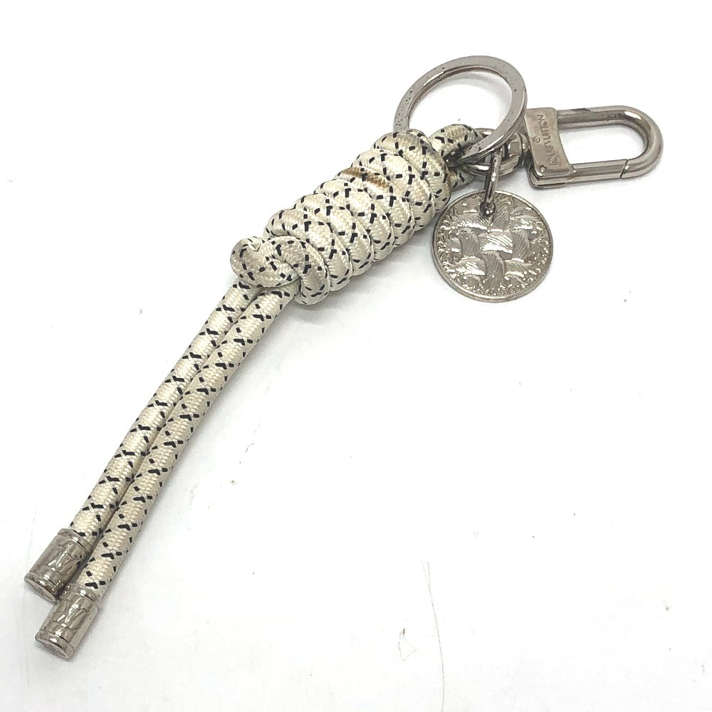 LOUIS VUITTON Bag charm MP1622 metal white Christopher nemes Key ring