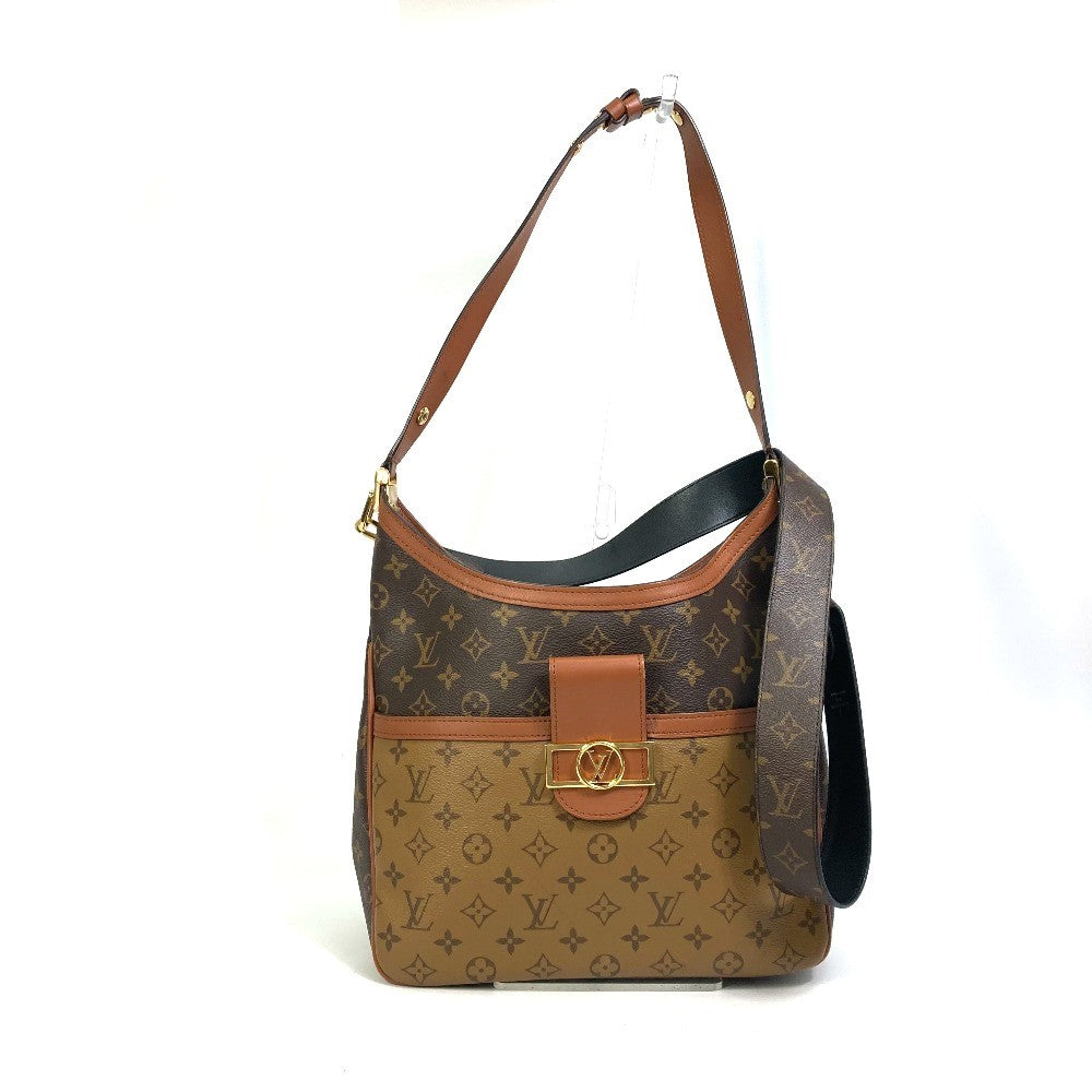 LOUIS VUITTON Shoulder Bag M45194 Monogram reverse canvas Brown Monogram reverse Hobo Dauphine PM Women