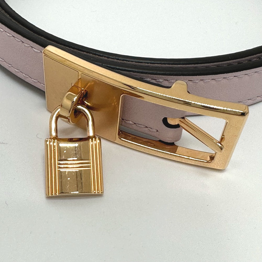 HERMES belt Vaux Swift, Epsom pink/khaki Cadena/fashion accessories Lucky 15 PM Women