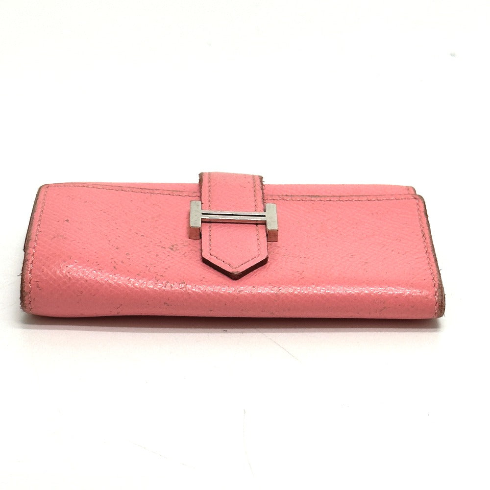 HERMES Key case Key holder  Epsom pink HMetal Bean Women
