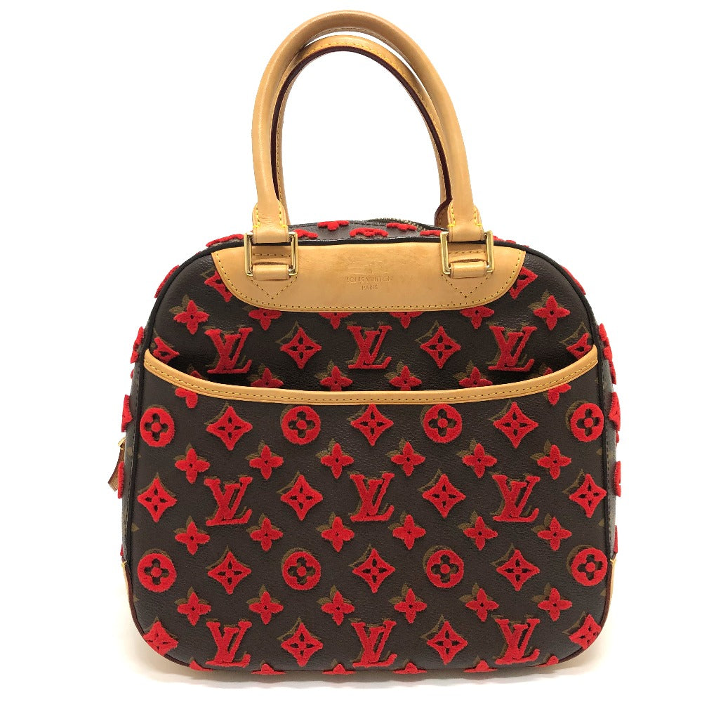 LOUIS VUITTON Handbag M40922 Monogram canvas Brown / Red Monogram 3D tuffet Deauville Cube Women