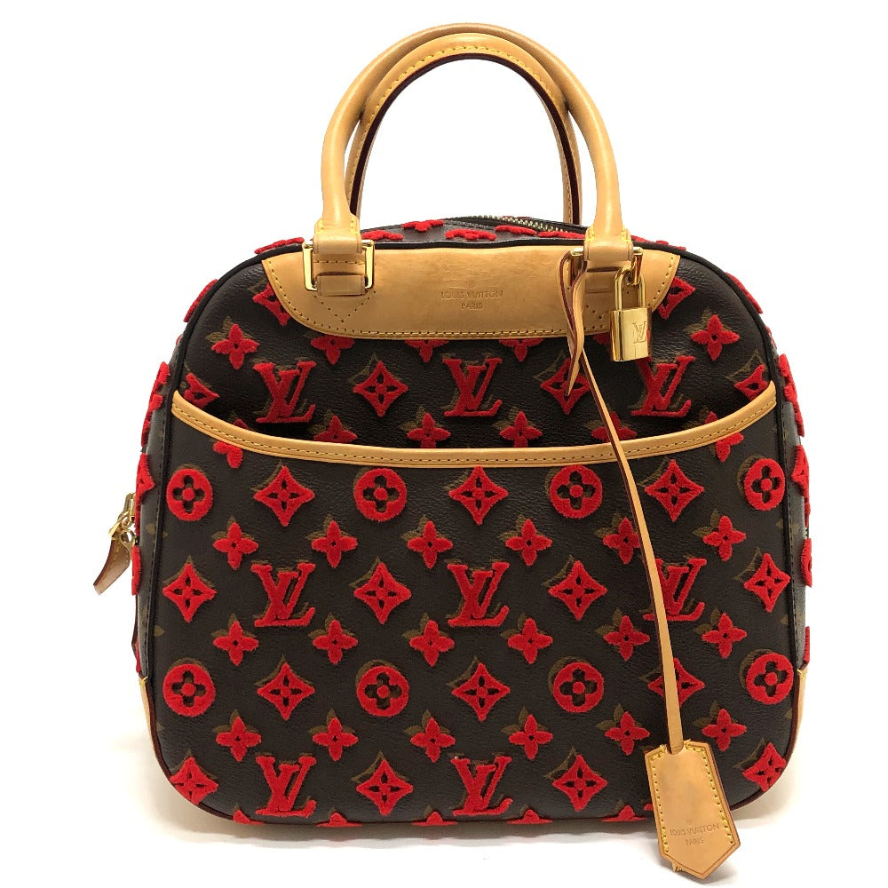 LOUIS VUITTON Handbag M40922 Monogram canvas Brown / Red Monogram 3D tuffet Deauville Cube Women
