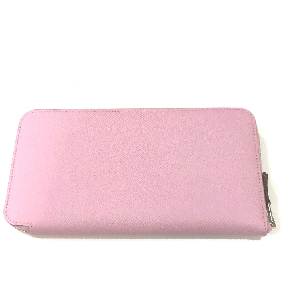 HERMES Long Wallet Purse Epsom Pink type Overall handle Azap long silk in Women