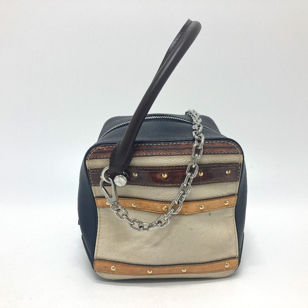 LOUIS VUITTON Handbag M52350 leather Black / beige Trompe l'oeil