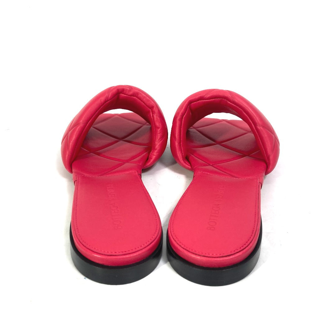 BOTTEGAVENETA Sandals 639940 leather Red type Rubber lid flat RUBBER LIDO Women 37.5