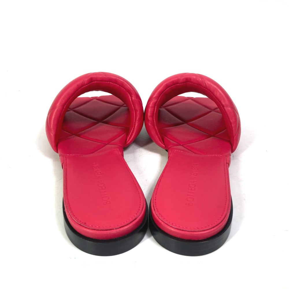 BOTTEGAVENETA Sandals 639940 leather Red type Rubber lid flat RUBBER LIDO Women 37
