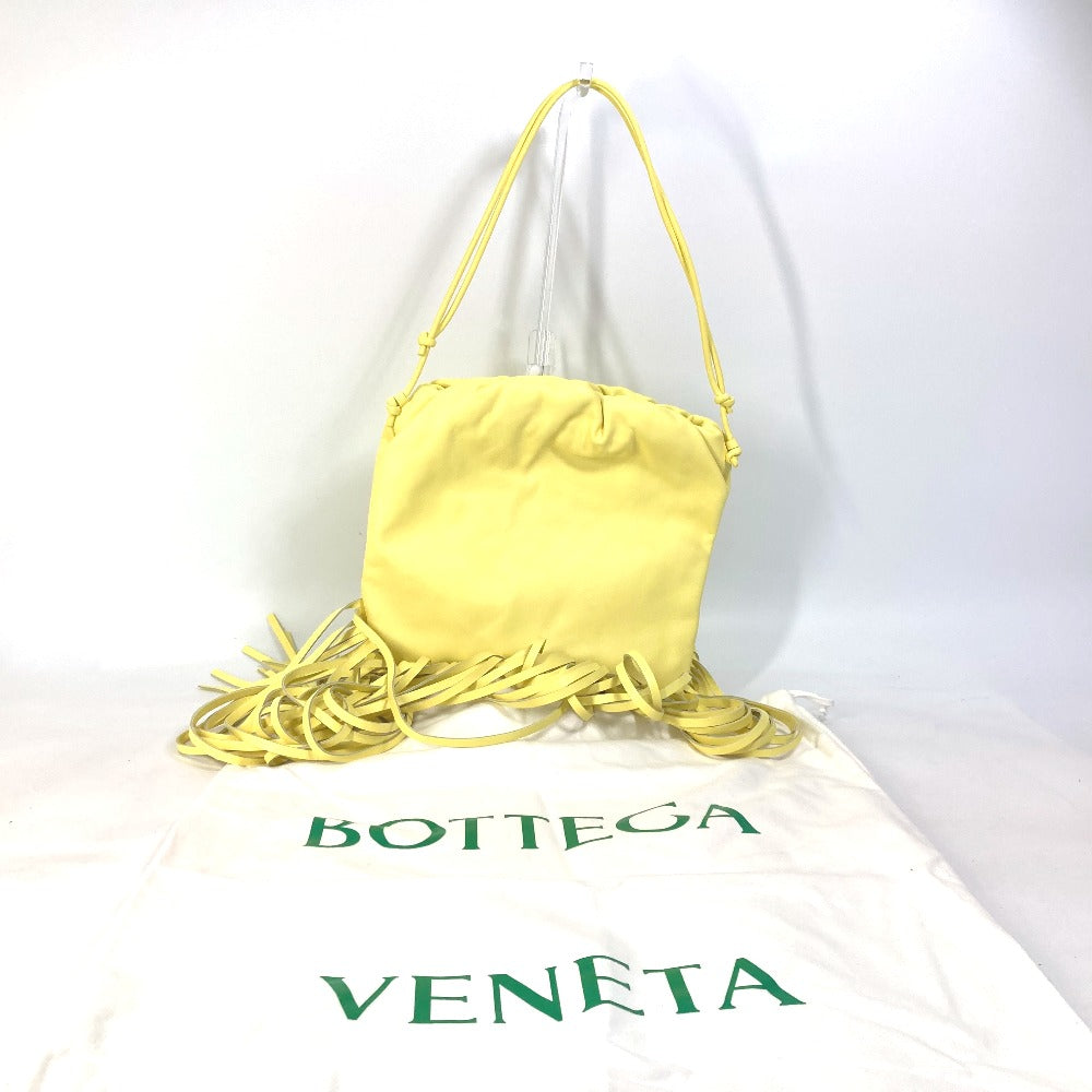 BOTTEGAVENETA Shoulder Bag 630363 leather yellow The fringe pouch Women