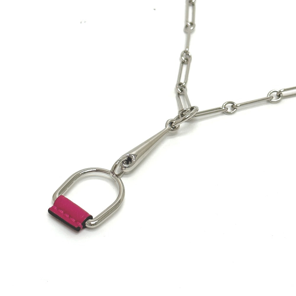 HERMES Necklace Swift Silver Heritage Esquetre PM Women