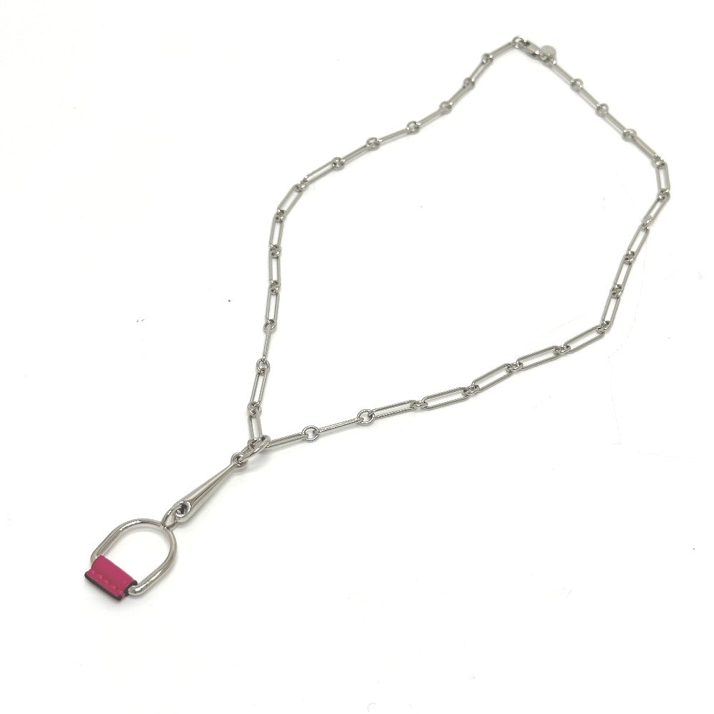 HERMES Necklace Swift Silver Heritage Esquetre PM Women
