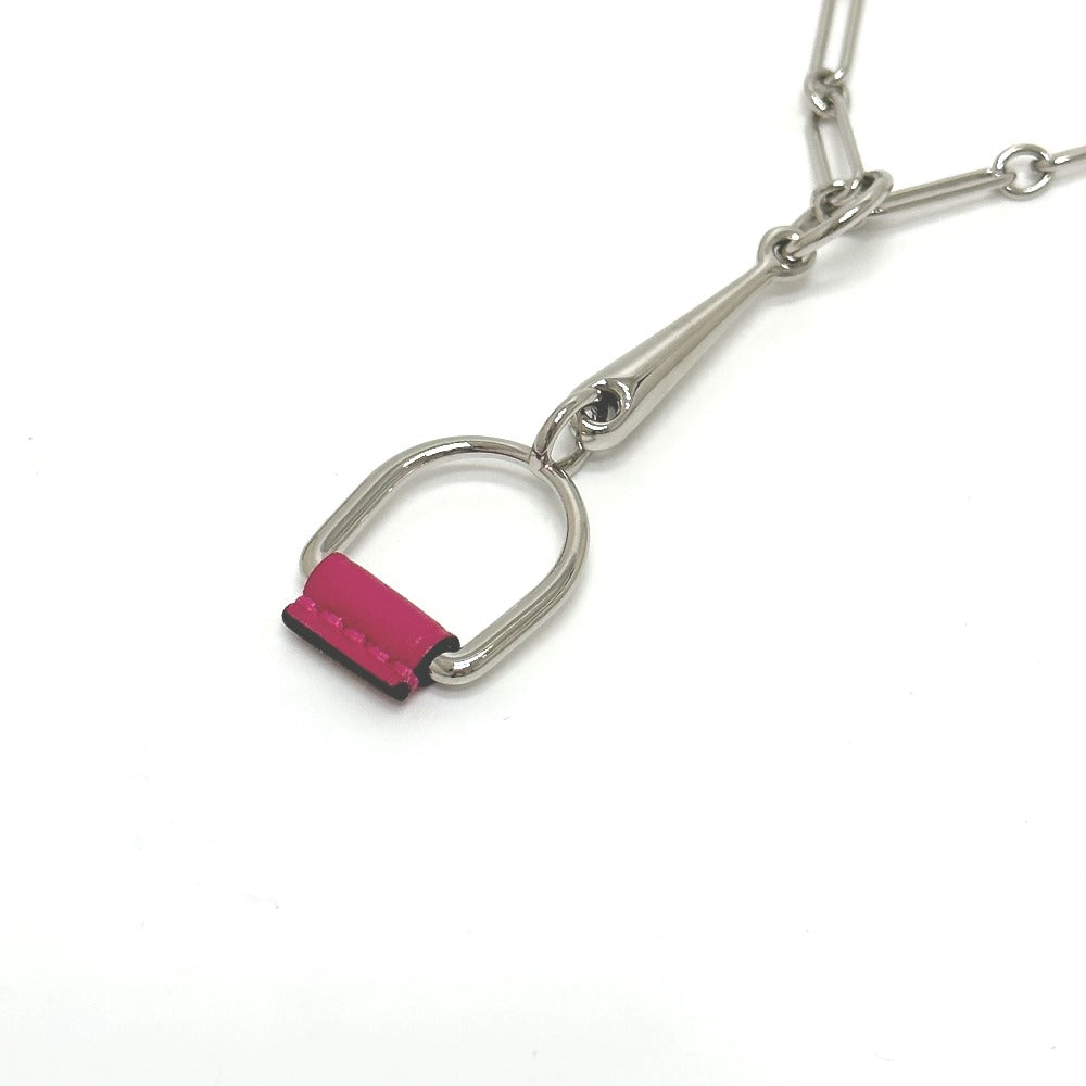 HERMES Necklace Swift Silver Heritage Esquetre PM Women